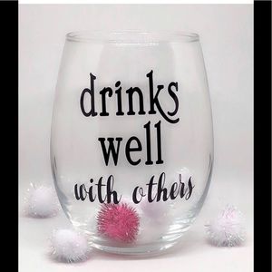 Cute wine glass 💖